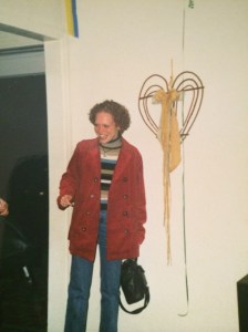 Farewell party--standing alone then--but with a smile on my face, 1998